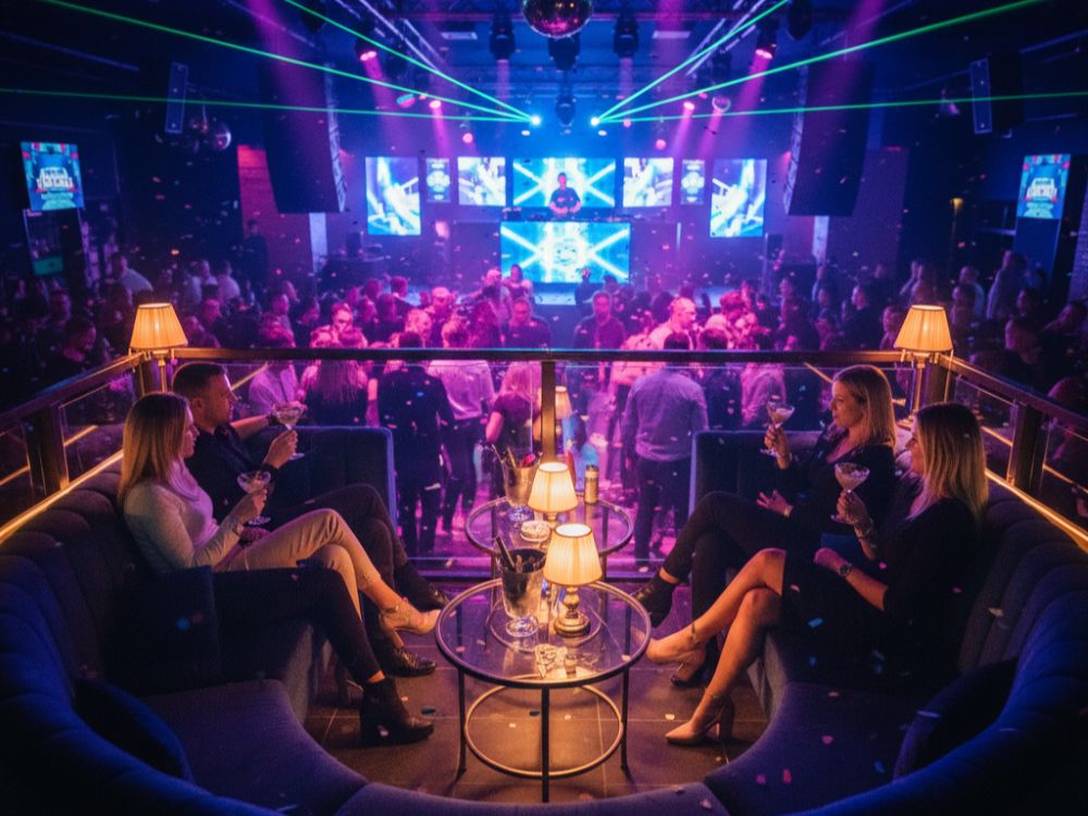 De luxueuze VIP-lounge van Carrousel Uden met comfortabele stoelen voor een exclusieve avond.